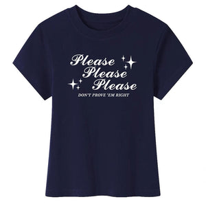 Please Don’t Y2K Baby Tee