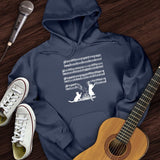 Cat Music Sheet Hoodie