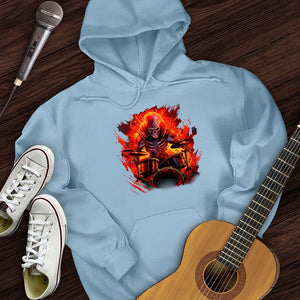 Fiery Drummer Guitar Hoodie