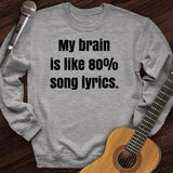 Brain of Lyrics Crewneck