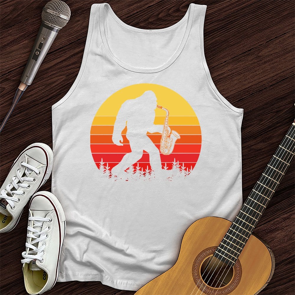 BigFoot Playing Sax Tank Top