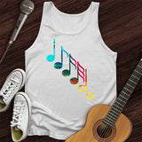 Colorful Music Notes Tank Top