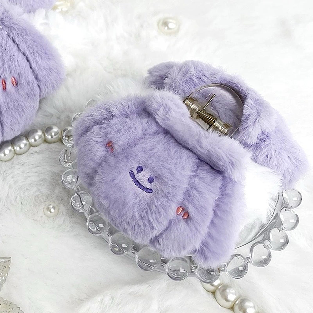 Smiling Shell Fluffy Hair Clip