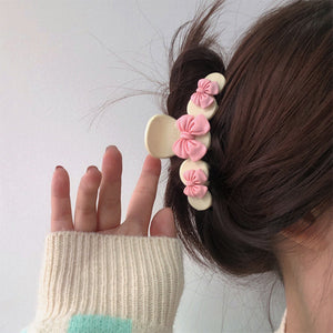 Soft Girl Bow Hair Claw