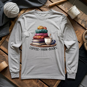 Coffee Yarn Books Long Sleeve T-shirt