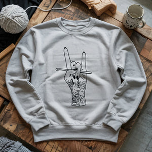 Crocheting Rock Sweatshirt