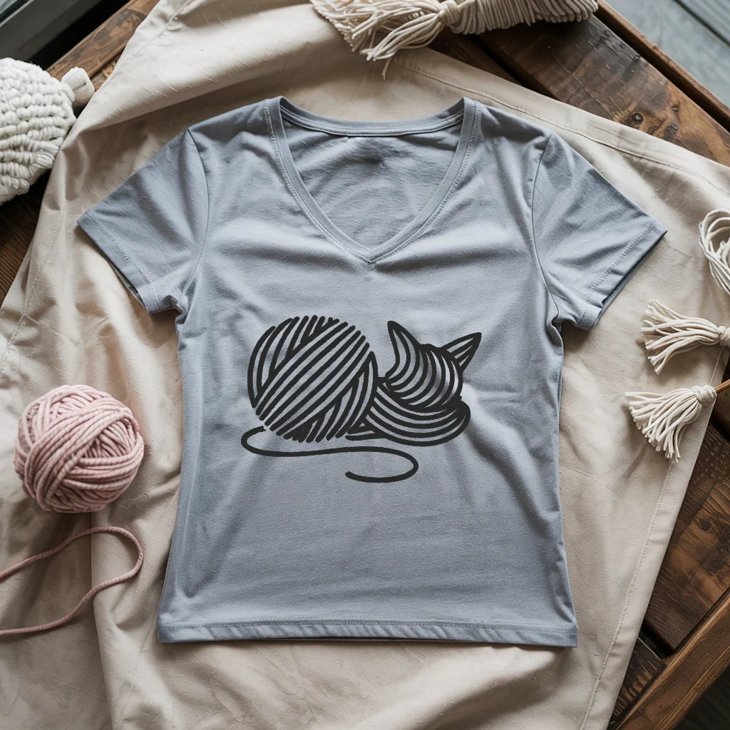 Knitten Lady V-neck