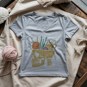 Murder Yarn Lady V-neck