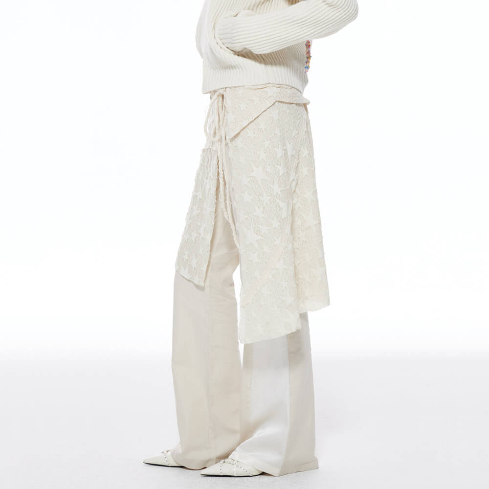 Star Girl Overlay Wrap Skirt Belt