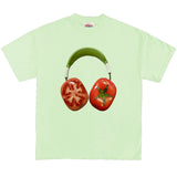 Tomato Headphones Graphic T-Shirt