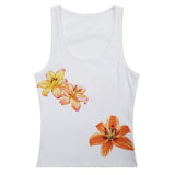 Tropical Flowers Coconut Girl Aesthetic Tank