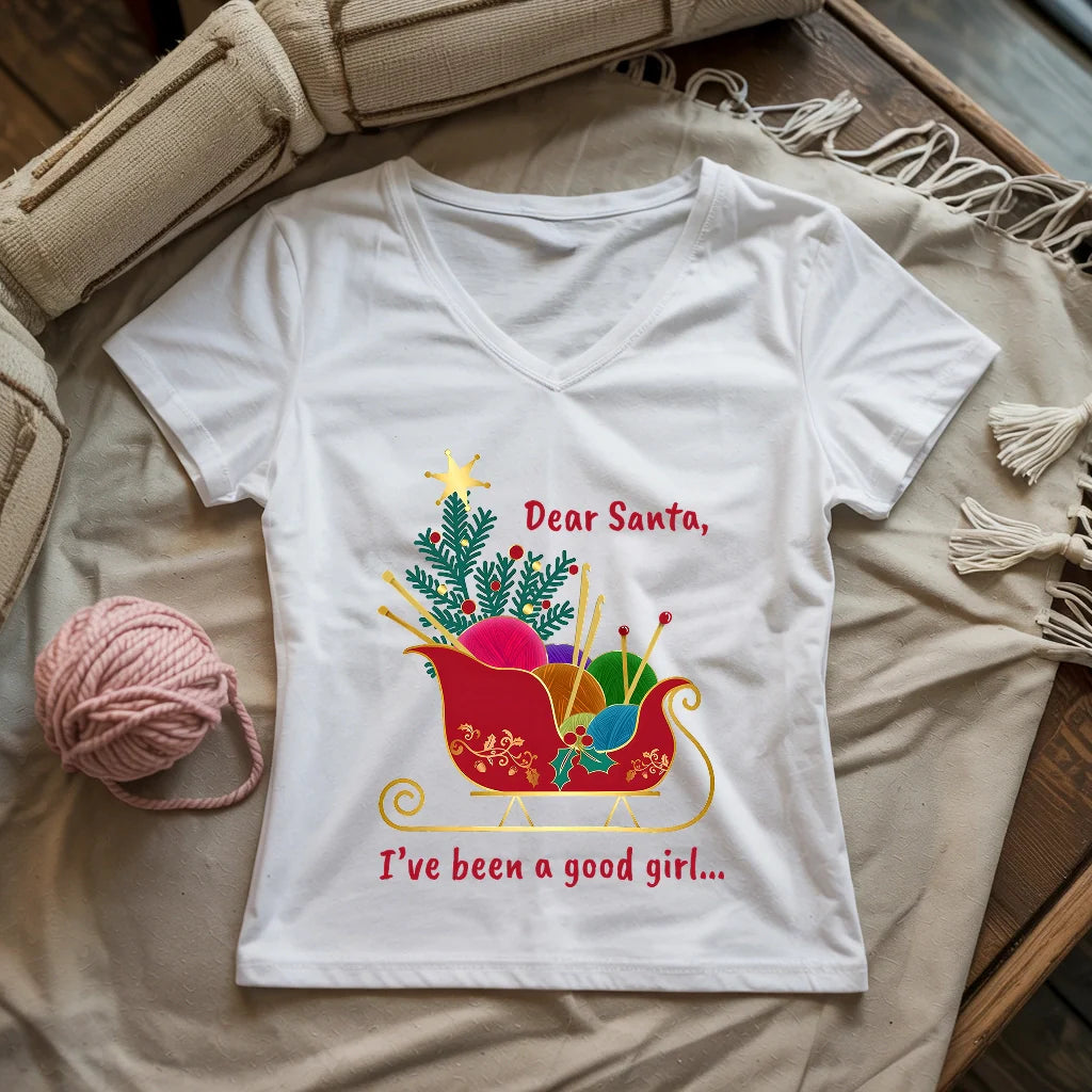 Dear Santa Lady V-neck