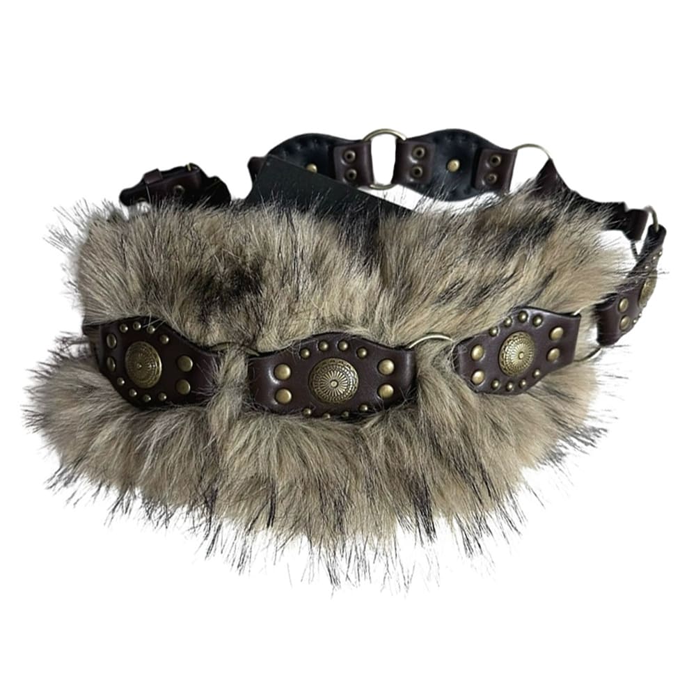 Wild Aura Y2K Fur Belt