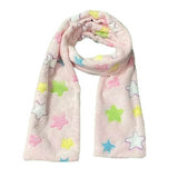 Y2K Star Fluffy Scarf